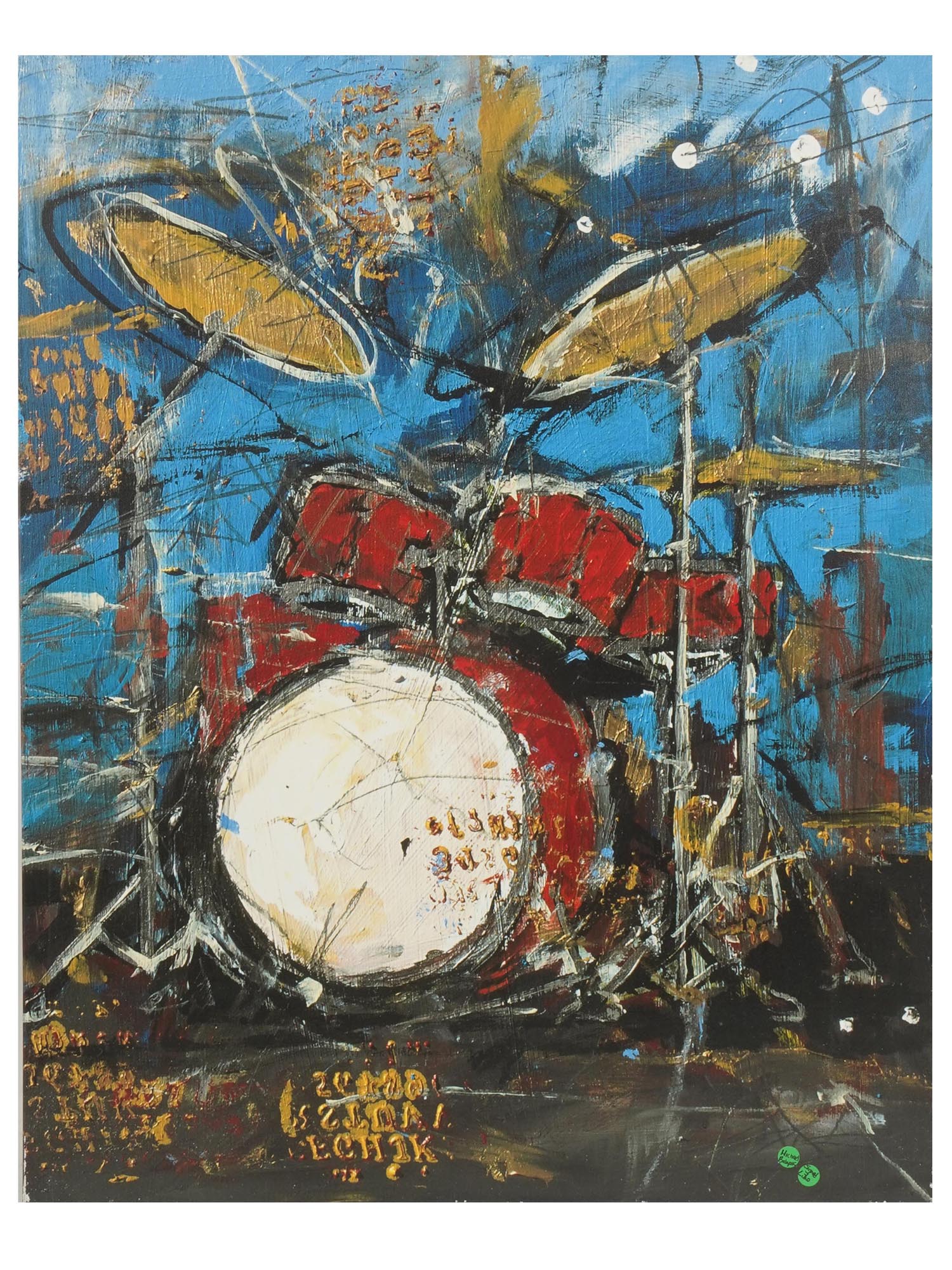 AMERICAN COLOR LITHOGRAPH DRUMS BY MICHAEL BABYAK PIC-0